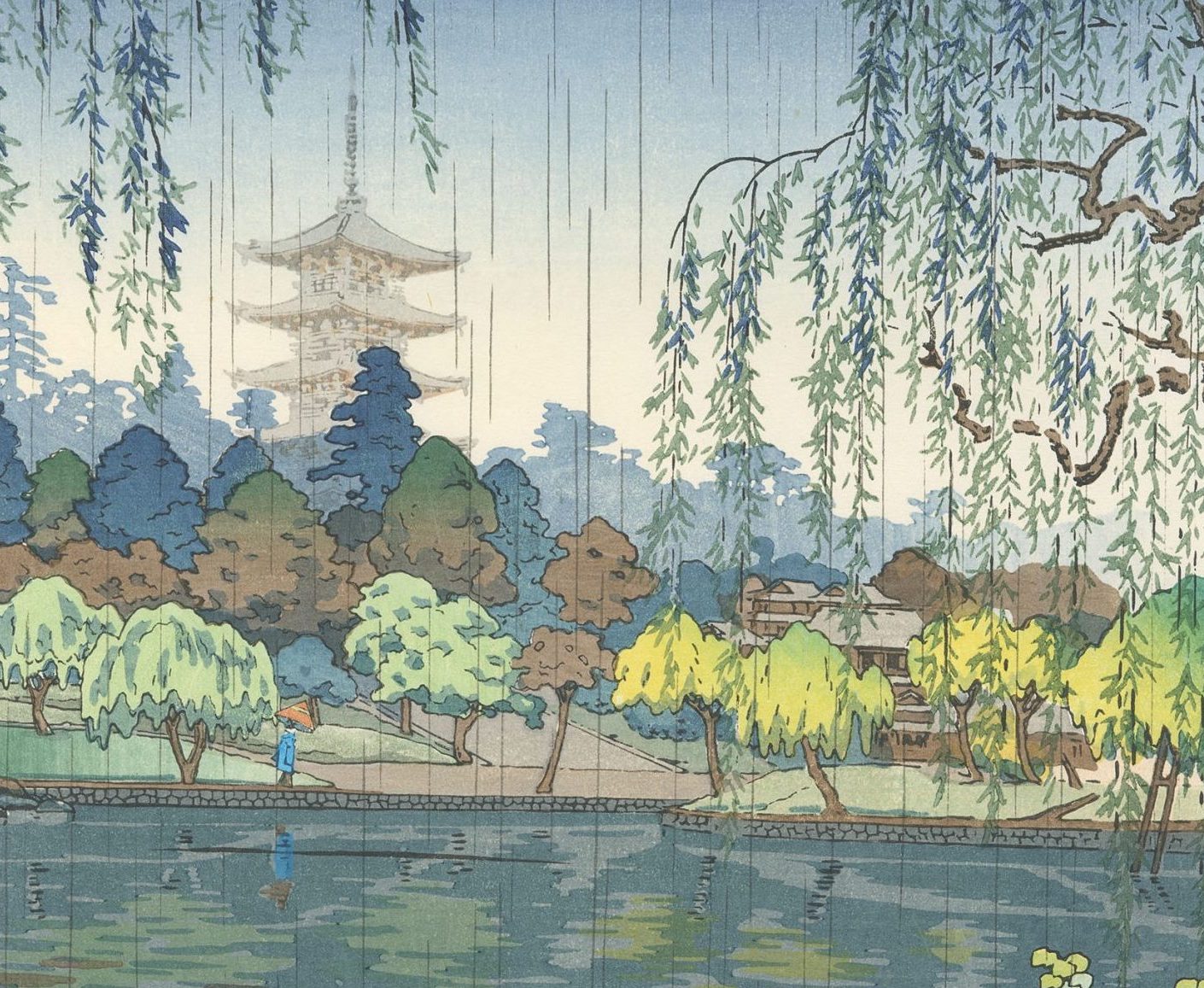 土屋光逸 「奈良 法隆寺」 | 土井版画 Official Site